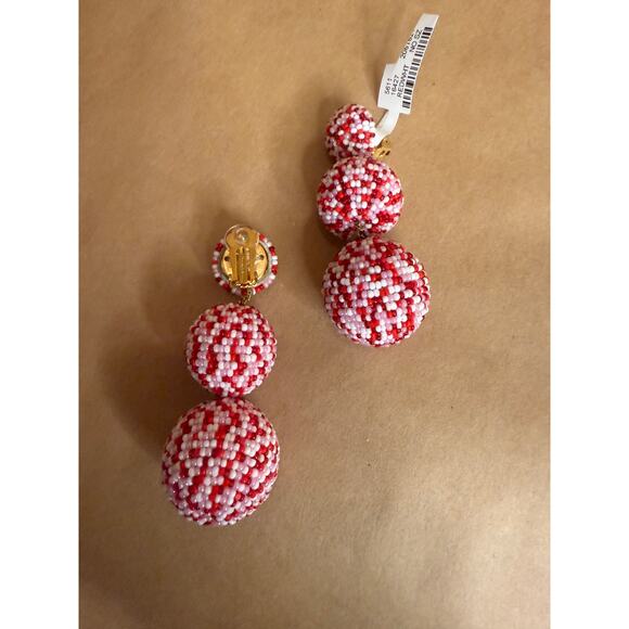 BNWT +Receipt: Rebecca de Ravenel Classic 3 drop Sara Limited Edition Clip On - Picture 3 of 8